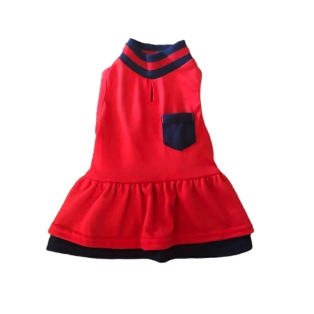 Preppy POLO Dress For Cat and Dog, Small, Like new